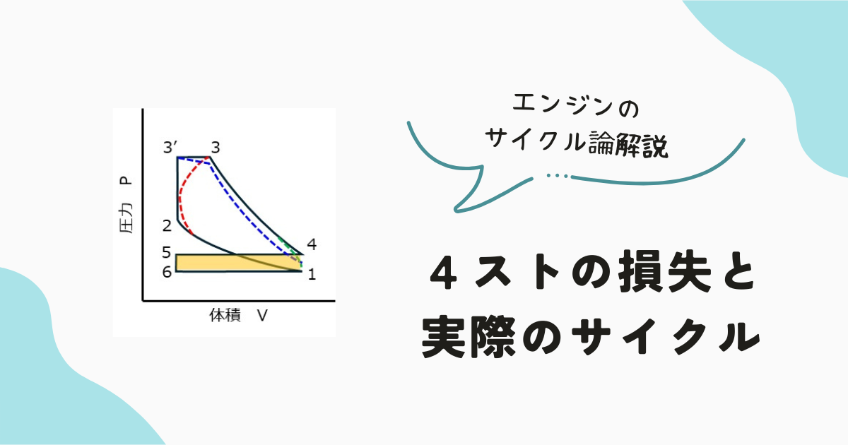 4stの損失と実際のサイクル